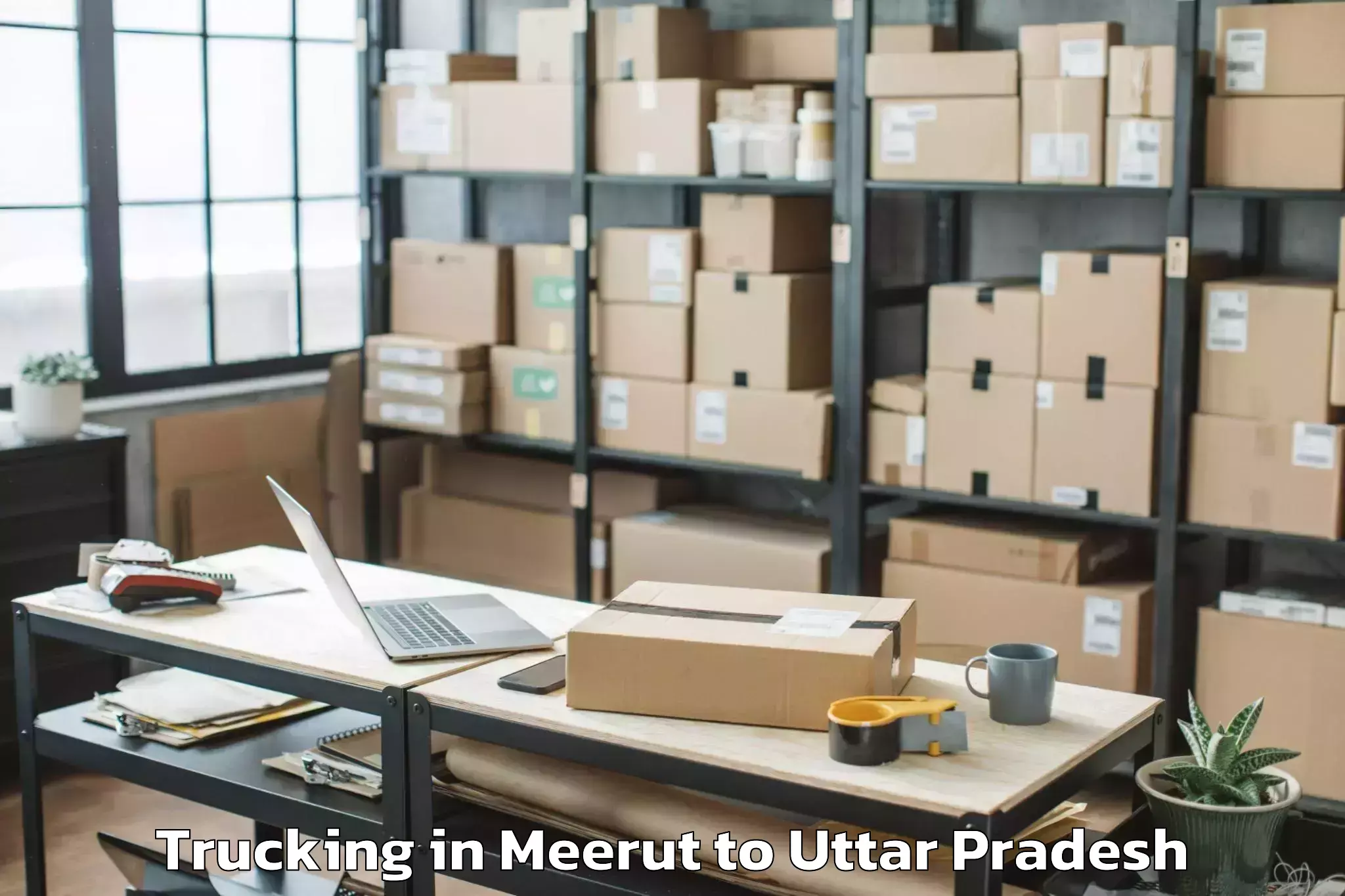 Get Meerut to Mau Trucking